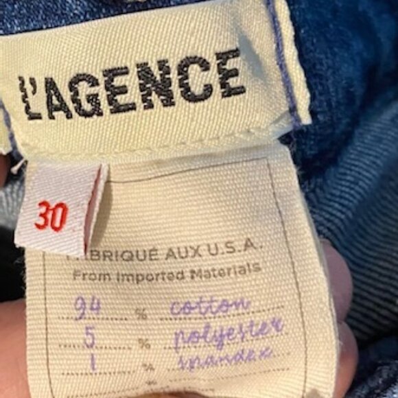 L'Agence Harris High Rise Cropped Jeans in Talledega 30 - Picture 3 of 7